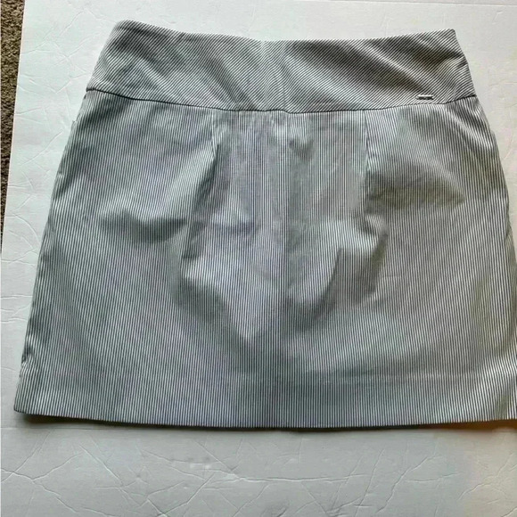 S.C. & Co. Activewear Skort Pale Blue Striped Pockets Side Splits Women’s XL - Picture 3 of 8